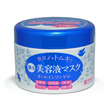 MEISHOKU «Hyalmoist Perfect Gel Cream» Крем-гель 6 в 1 для ухода за зрелой кожей, 200 г. MEISHOKU «Hyalmoist Perfect Gel Cream» Крем-гель 6 в 1 для ухода за зрелой кожей, 200 г.АНТИВОЗРОСТНОЙ УХОД (ОТ З0-ТИ ЛЕТ И СТАРШЕ)<br>Многофункциональный крем;гель обеспечивает коже интенсивный антивозрастной уход. Заменяет собой 6 средств по уходу за кожей: лосьон, эссенцию, молочко, крем, маску, основу под макияж. После применения крема кожа становится более упругой и эластичной. Содержит 5 важнейших компонентов для ухода за зрелой кожей: <br><br>Экстракт коикса (бусенника) положительно влияет на красоту и здоровье кожи: удерживает в ней влагу, обладает регенерирующими и противовоспалительными свойствами, осветляет.<br>Экстракт плаценты регулирует образование меланина в клетках кожи, предупреждая появление пигментных пятен и веснушек. Предотвращает сухость, увлажняет. Кожа становится более здоровой и сияющей. В составе средства используется экстракт плаценты высокой степени очистки.<br>Низкомолекулярная гиалуроновая кислота проникает в глубокие слои кожи, увлажняя ее.<br>Микроколлаген проникает в глубокие слои кожи, придаёт ей упругость и эластичность.<br>Коэнзим Q10 - мощный антиоксидант, замедляет процесс старения, снабжает клетки кожи энергией и ускоряет их регенерацию.<br><br>При использовании перед сном крем создаёт так называемый эффект маски, удерживая влагу в клетках кожи в течение всей ночи. Утром кожа глубоко увлажнённая, упругая и эластичная. Не содержит парфюмерных отдушек и искусственных красителей. Слабокислотный. Способ применения: нанесите на очищенную кожу лица после умывания либо после применения лосьона и молочка. На особенно сухие участки нанесите продукт повторно. Используйте крем утром и вечером. Концентрированная увлажняющая маска: после умывания нанесите крем на лицо более плотным слоем, чем обычно. Излишки крема через 5 минут промокните салфеткой. Не смывайте. Состав: вода, BG, глицерин, этанол, диметикон, DPG, минеральное масло, гидрогенизированное пальмовое масло, вазелин, гликозилтрегалоза, полиглицерил -10 стеарат, гидрогенизированный гидролизат крахмала, карбомер, акрилат / С10-30 алкил акрилат кроссполимер, метилпарабен, гидроксид натрия, ксантановая камедь, полиакрилат натрия, EDTA-2Na, бензофенон-4, ацетил-гиалуронат натрия, убихинон*2, гидроксипропилтримониум меда, фенилтриметикон, BHT, гидролизованный коллаген, ателоколлаген, экстракт плаценты, экстракт семян коикса, хитозан, циклодекстрин, декстрин, сфинголипиды, этилпарабен, пропилпарабен.<br>