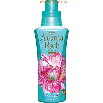 LION Soflan Aroma Rich Sofia Кондиционер для белья с женственным цветочным ароматом, 600 мл. LION Soflan Aroma Rich Sofia Кондиционер для белья с женственным цветочным ароматом, 600 мл.Кондиционеры для белья<br>Сенсационный продукт! Новинка от японской корпорации LION - серия кондиционеров AROMA RICH с натуральными ароматическими маслами! Неповторимая гамма запахов. Для поклонников завораживающих ароматов! <br><br>Верхняя нота: зелёное яблоко<br>Средняя нота: ландыш, ирис, магнолия<br>Заключительная нота: кедр, малина, кумарин<br><br> Подходит для смягчения и дезинфекции одежды из хлопка, шерсти и синтетических тканей. В состав вошли натуральные масла, придающие белью женственный цветочный аромат. Кондиционер защищает белье от статического электричества, обладает антибактериальным эффектом. Содержит специальные микроэлементы, которые глубоко проникают в структуру ткани и надежно уничтожают стойкие неприятные запахи. Кондиционер смягчает и расправляет волокна ткани, уменьшая количество складок на одежде. Состав: поверхностно-активные вещества (соль диалкиламмония сложноэфирного типа), ароматические масла.<br>