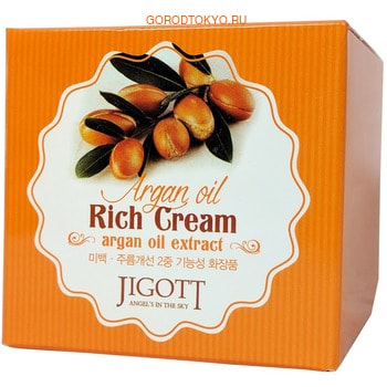 Фото JIGOTT «Argan Oil Reach Cream» Насыщенный крем для лица с аргановым маслом, 70 мл.. Купить с доставкой