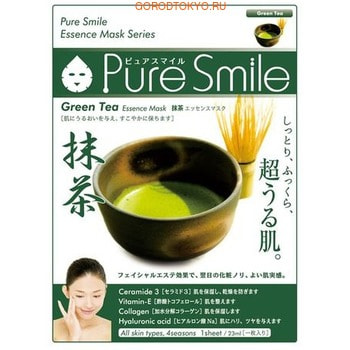 SUN SMILE «Pure Smile Essence mask» Увлажнща маска дл лица с ссенцией понского зелёного ча, 1 шт. SUN SMILE «Pure Smile Essence mask» Увлажнща маска дл лица с ссенцией понского зелёного ча, 1 шт.МАСКИ ДЛЯ ЛИЦА<br>Еженедельный уход - то неотъемлема процедура дл полноценного ухода за кожей лица. Необходимо кажду недел использовать различные маски. Преимущество нужно отдать увлажнщим, питательным, и маскам дл повышени упругости кожи. Все ти функции вы найдете в линии PURE SMILE. Эти маски настощие волшебные палочки, способные моментально преобразить вашу кожу. Ведь сыворотка, котора используетс дл пропитки маски, имеет тройну концентраци активных компонентов. За короткое врем воздействи, маска отдает вс силу полезных ингредиентов вашей коже. Коллаген в составе сыворотки наполнет кожу влагой, восстанавливает плотность и упругость кожи. Эссенци понского зеленого ча улучшает состоние кожи, наполнет её влагой, тонизирует и замедлет процесс старени кожи. Способ применени: вскройте пакет с маской и нанесите ее на очищенное лицо, использу отверсти дл глаз в качестве ориентиров. Расслабьтесь и наслаждайтесь уходом за собой. Через 10-15 минут, аккуратно снимите маску. Остатки сыворотки вбейте в кожу подушечками пальцев. Использовать 2-3 раза в недел. Состав: вода, глицерин, PEG/PPG-17/6-сополимеры, ферментированный соевый кстракт, гидролизованный коллаген, вода с гамамелисом, кстракт зеленого ча, глицирризинова кислота 2K, ксантанова камедь, кстракт портулака, арбутин, ритрит, PEG-14М, гиалуронова кислота Na, EDTA -2Na, метилпарабен, PEG-40 гидрогенизированное касторовое масло, PEG-60 гидрогенизированное касторовое масло, аллантоин, фенокситанол, ароматизатор, токоферола ацетат.<br>