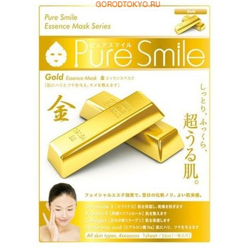 SUN SMILE «Pure Smile Essence mask» Подтягивающая маска для лица с эссенцией золота, 1 шт. SUN SMILE «Pure Smile Essence mask» Подтягивающая маска для лица с эссенцией золота, 1 шт.КОРЕЙСКАЯ КОСМЕТИКА<br>Еженедельный уход - это неотъемлемая процедура для полноценного ухода за кожей лица. Необходимо каждую неделю использовать различные маски. Преимущество нужно отдать увлажняющим, питательным, и маскам для повышения упругости кожи. Все эти функции вы найдете в линии PURE SMILE. Эти маски настоящие волшебные палочки, способные моментально преобразить вашу кожу. Ведь сыворотка, которая используется для пропитки маски, имеет тройную концентрацию активных компонентов. За короткое время воздействия, маска отдает всю силу полезных ингредиентов вашей коже. Коллаген в составе сыворотки наполняет кожу влагой, восстанавливает плотность и упругость кожи. Экстракт коллоидного золота в составе эссенции маски эффективно разглаживает морщинки, придает коже упругость и эластичность, подтягивает, увлажняет и питает, улучшает цвет и придает здоровое сияние. Способ применения: вскройте пакет с маской и нанесите ее на очищенное лицо, используя отверстия для глаз в качестве ориентиров. Расслабьтесь и наслаждайтесь уходом за собой. Через 10-15 минут, аккуратно снимите маску. Остатки сыворотки вбейте в кожу подушечками пальцев. Использовать 2-3 раза в неделю. Состав: вода, глицерин, PEG/PPG-17/6-сополимеры, ферментированный соевый экстракт, гидролизованный коллаген, вода с гамамелисом, коллоидное золото, глицирризиновая кислота 2K, ксантановая камедь, экстракт портулака, арбутин, эритрит, PEG-14М, гиалуроновая кислота Na, EDTA -2Na, метилпарабен, PEG-40 гидрогенизированное касторовое масло, PEG-60 гидрогенизированное касторовое масло, аллантоин, феноксиэтанол, ароматизатор, токоферола ацетат.<br>